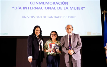 Vicerrectora de Calidad de Vida junto a fiscal Patricia Varas y Rector Rodrigo Vidal